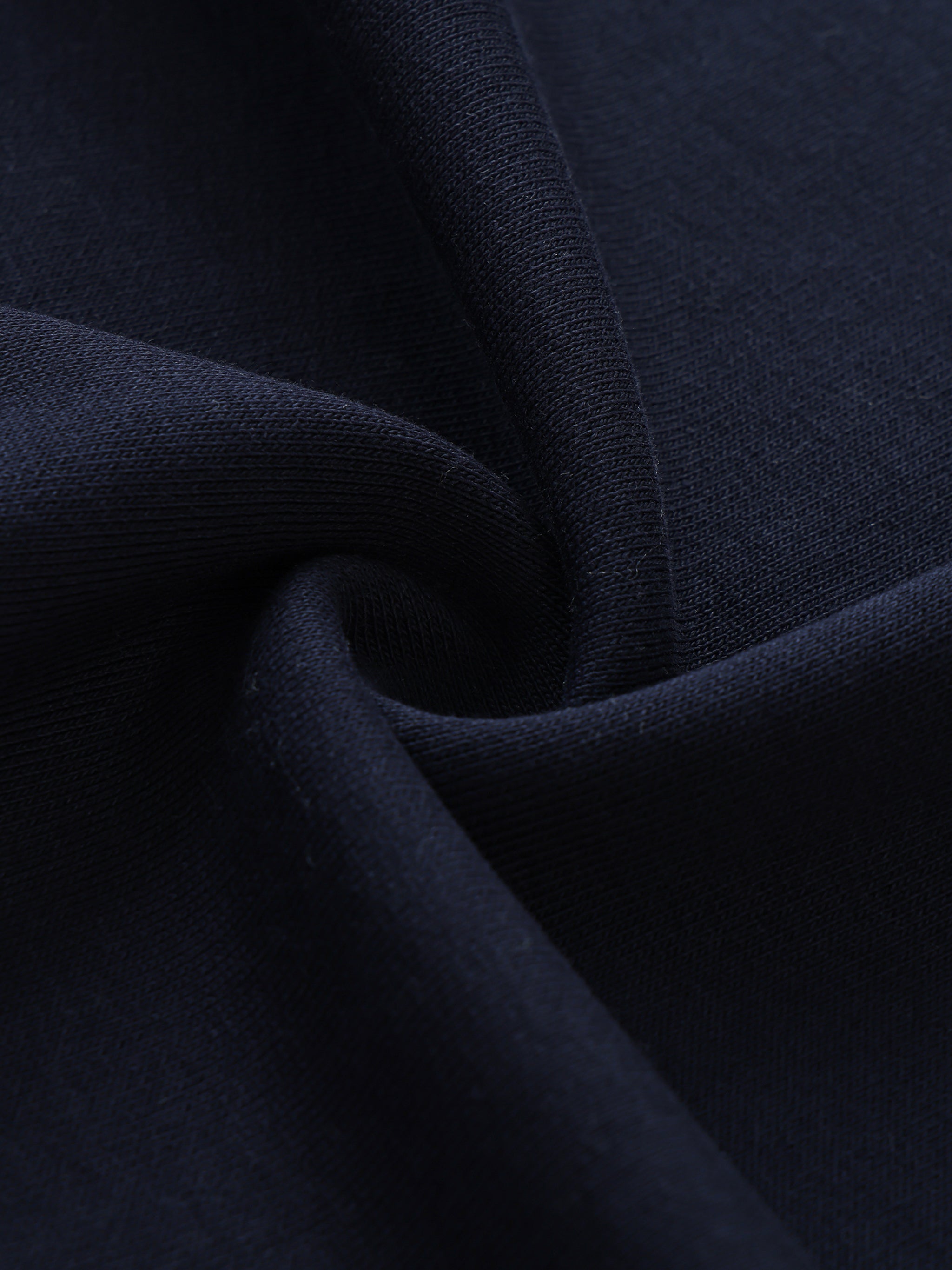 Oceans Contrast Striped Lapel Collar Sweatshirt